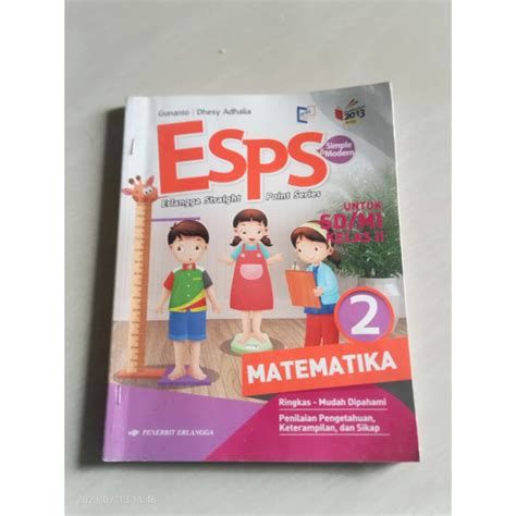 Jual Buku Ori Esps Matematika Kelas 2 Sd Penerbit Erlangga Shopee Indonesia