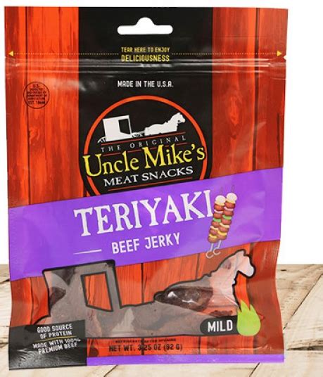 Uncle Mikes Original Beef Jerky Teriyaki Calico Bean Market