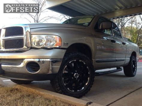 Wheel Offset 2004 Dodge Ram Pickup 1500 Slightly Aggressive Leveling