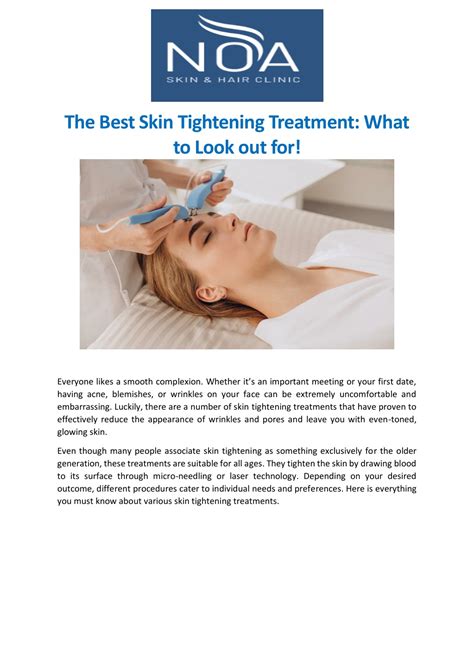 Ppt The Best Skin Tightening Treatment What To Look Out For