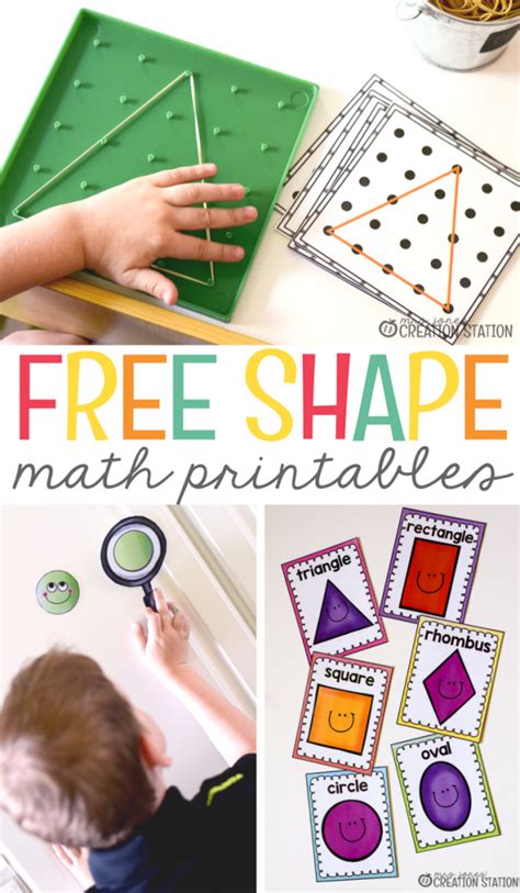 Shape Activities and Printables for Little Learners - Mrs. Jones Creation Station