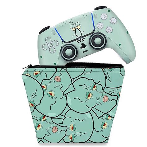 Kit Capa Case E Skin Ps Controle Lula Molusco Pop Arte Skins