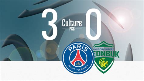 Match Psg Jeonbuk Amical Le R Sum Video Culturepsg