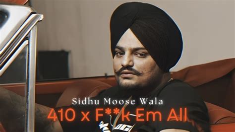 410 X Fuck Em All Slowed Reverb Sidhu Moose Wala Youtube