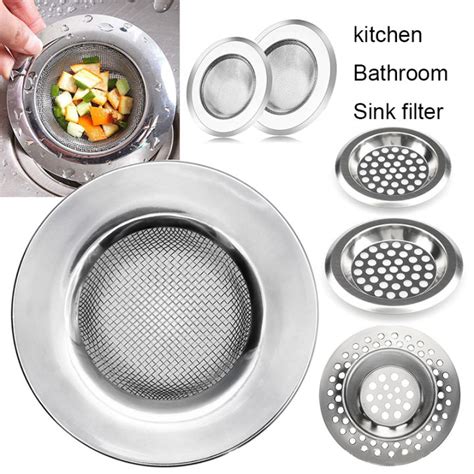 Kitchen Sink Strainer Stainless Steel Mesh Bathroom Drain Hole Strainer