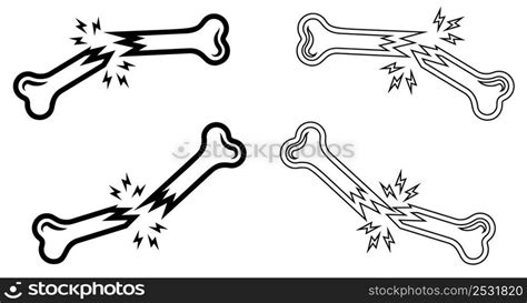 Human Broken Bone, Bone Fracture Vector Art Illustration — Stockphotos.com