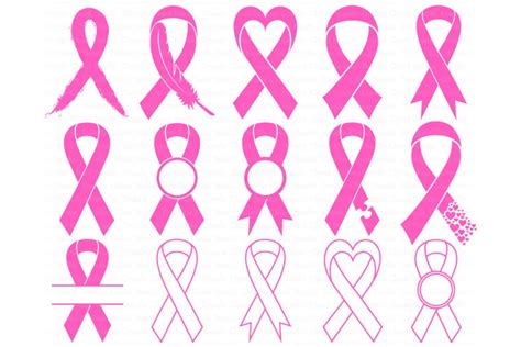 Awareness Ribbon Svg Ribbon Cancer Svg Files For Silhouette Cameo And