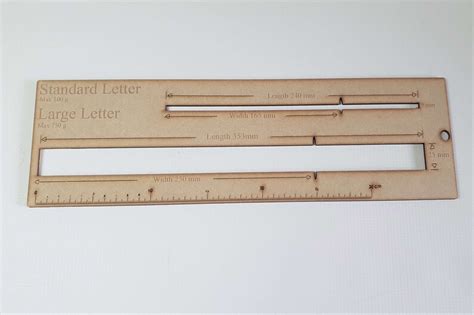 Royal Mail Letter Size Guide Letter Sizer Letter Measure - Etsy UK