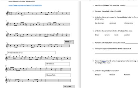 Eduqas Gcse Music Area Of Study 1 Musical Forms And Devices