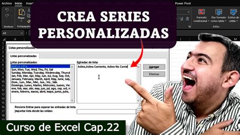 APRENDE Cómo Crear Series Personalizadas en Excel YouTube