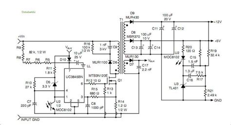 Ac Dc Switching Power Supply Schematic Diagram Supply Power