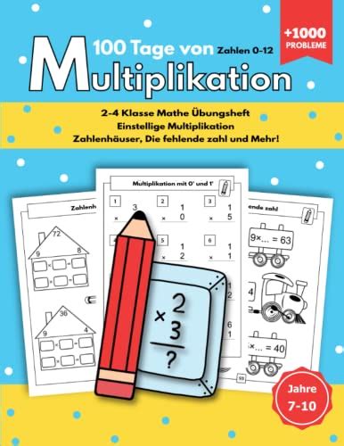 Mathe Klasse 2 4 Multiplikation Mathe Übungsheft Klasse 2 4