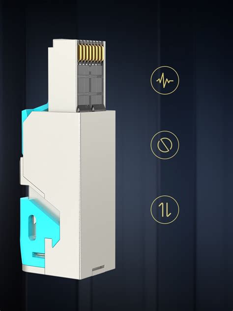 Zoerax Cat A Cat Cat Ethernet Cable Connector Rj Metal Tool Free