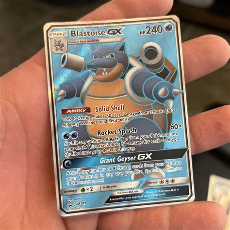 Blastoise Gx Sm Black Star Promo Full Art Ultra Rare Pokemon