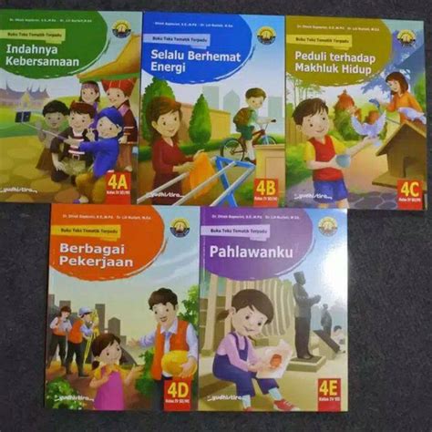 Paket Buku Teks Tematik Terpadu Kelas 4 Sd 4a 4b 4c 4d 4e Semester 1