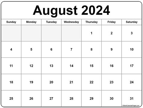 August 2024 calendar | free printable calendars