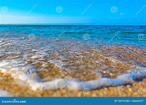 Sea beach and blue sky stock image. Image of wave, water - 120731385