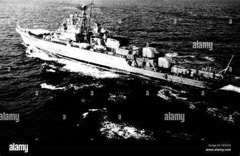 An Aerial Port Quarter View Of A Soviet Krivak Class Missile Frigate