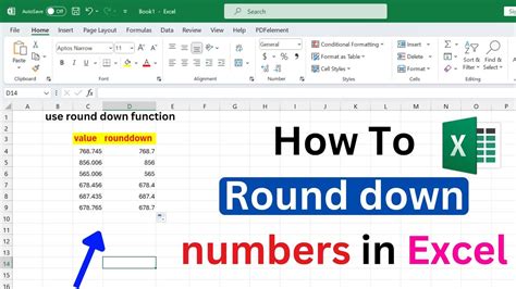 How To Round Down In Excel Excel Rounddown Function Excel Tricks Youtube