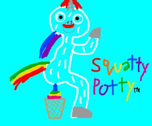 unicorn pooping (squatty-potty) - Drawception