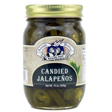 Amish Wedding Candied Jalapenos 15oz Sweet And Spicy Delight Buy Online