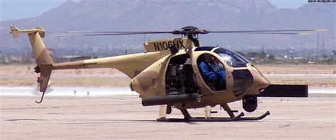 Boeing Ah 6 Little Bird Helicóptero Ligero Artillado Usa