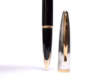 Amazing Waterman Carene/CARÈNE Deluxe GT Silver, 23K Gold & Black ...