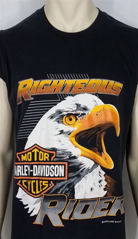 S Ssi Black Righteous Rider Harley Davidson Eagle Etsy