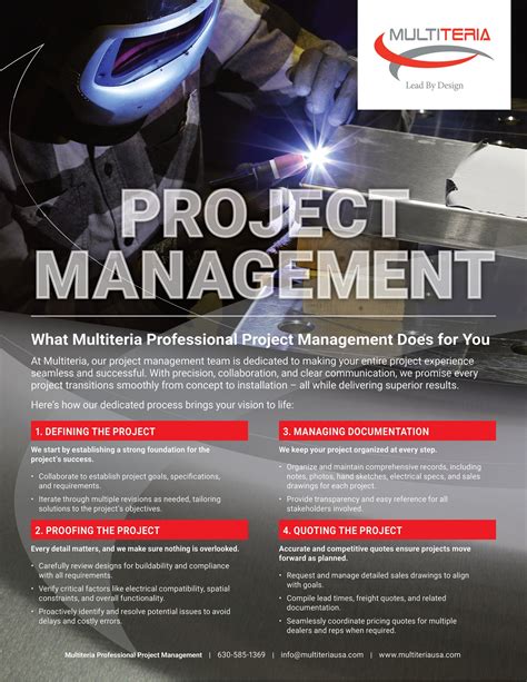 Lakeside - Multiteria Project Management Flyer - Page 1