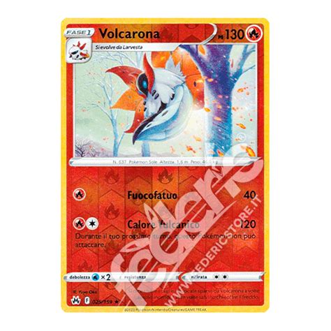 025 159 Volcarona Rara Reverse IT MINT Federicstore