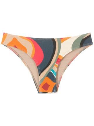 Lygia Nanny Waikiki Printed Bikini Bottom Farfetch