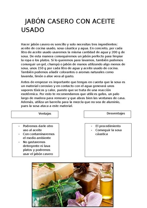 Jabon Casero Con Aceite Usado En Frio 3