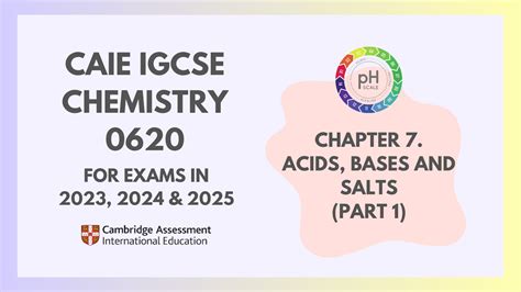 7 Acids Bases And Salts Part 1 1 3 Cambridge Igcse Chemistry