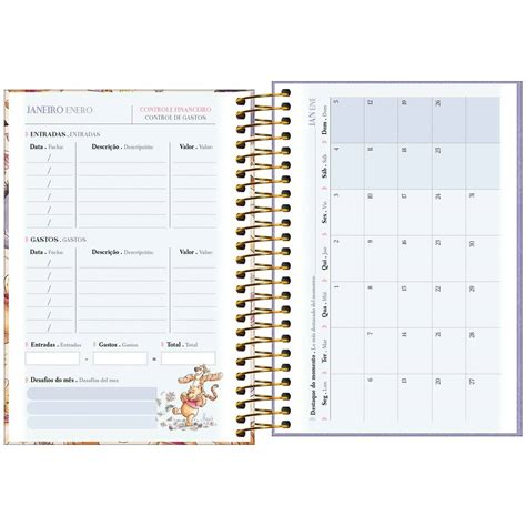 Agenda Espiral Di Ria X Cm Pooh Tilibra Descubra O