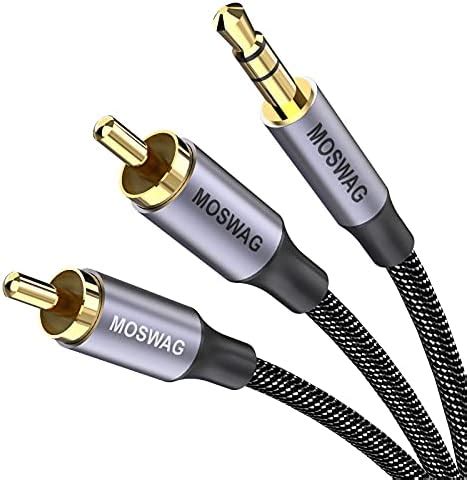 Moswag Rca Cable Ft M Mm Male To Rca Male Stereo Audio Adapter