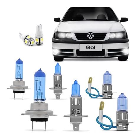 Kit Lampadas Gol G Parati Saveiro Super Brancas Farol Duplo H H