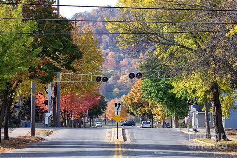 Railroad Photograph - Winona Mn Photo Railroad Crossing In Fall by Kari ...