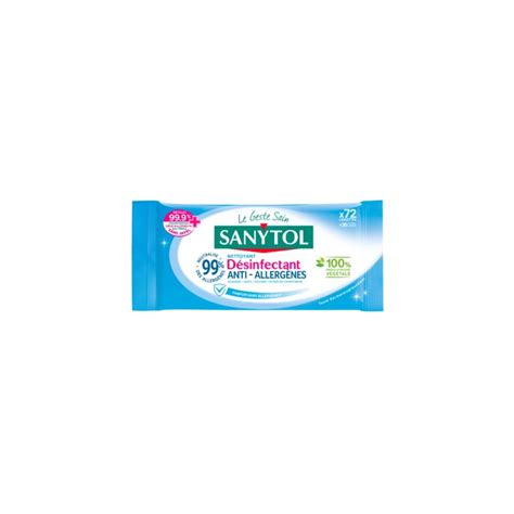 Lingettes désinfectantes multi usages anti allergènes senteur fraîche