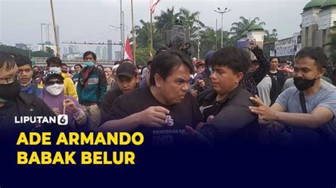 Video Ade Armando Babak Belur Saat Datangi Lokasi Demo April Di Dpr