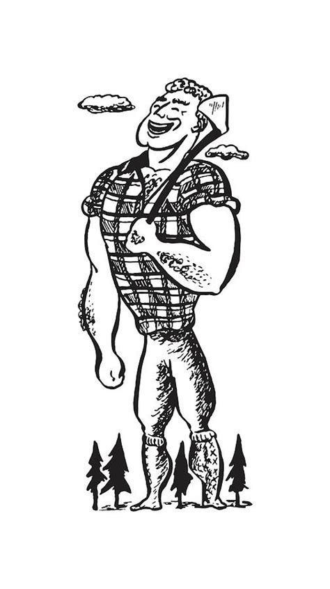 Paul Bunyan Drawing By Csa Images Fine Art America