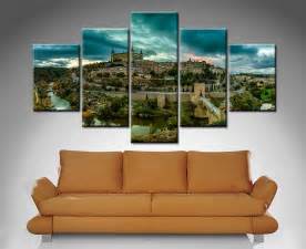 Toledo Alcazar 5 Panel Split Art Set | Australia Collage Canvas Art Gallery