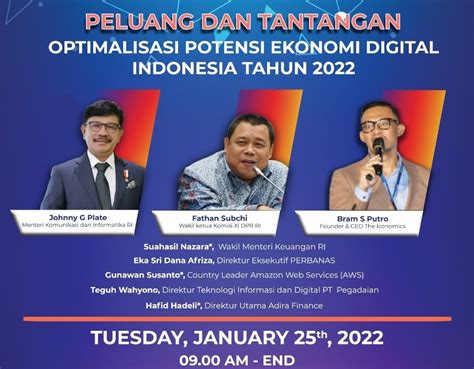 Webinar Peluang Dan Tantangan Optimalisasi Potensi Ekonomi Digital