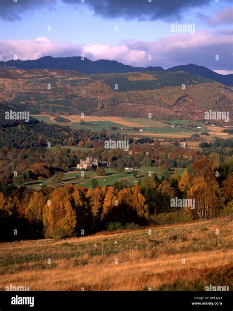 autumn scene towards taymouth castle nr kenmore,perthshire Stock Photo - Alamy