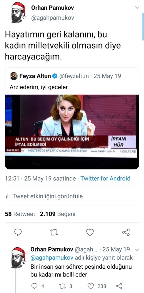 orhan pamukov  twitter flas tvden feyza altunun anesteziden