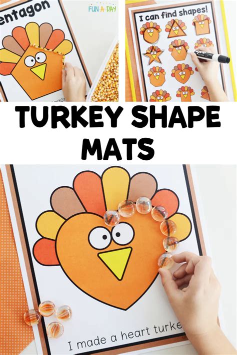 Free Printable Turkey Shape Mats Thanksgiving Activities Preschool Thanksgiving Preschool