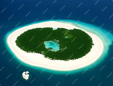 Premium Ai Image Satellite Imagery Of Maldives Island