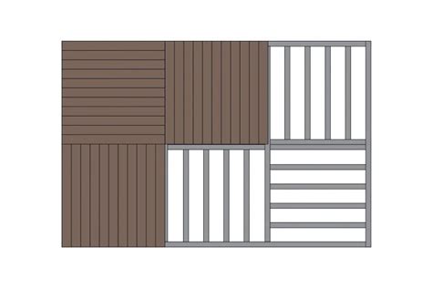 Decking pattern options - Thermory