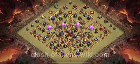 Best Anti 3 Stars War Base Th10 With Link Hybrid 2024 Town Hall Level 10 Cwl Base Copy 1651