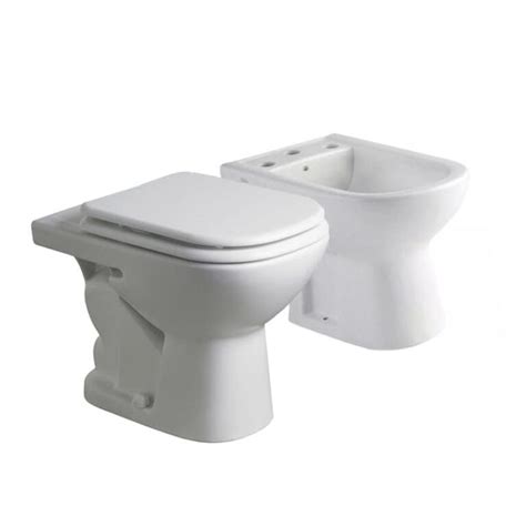 Combo Bari Inodoro Corto Asiento Bidet Accesaniga