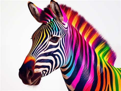 Zebra Barvy Duha Obrázek zdarma na Pixabay Pixabay